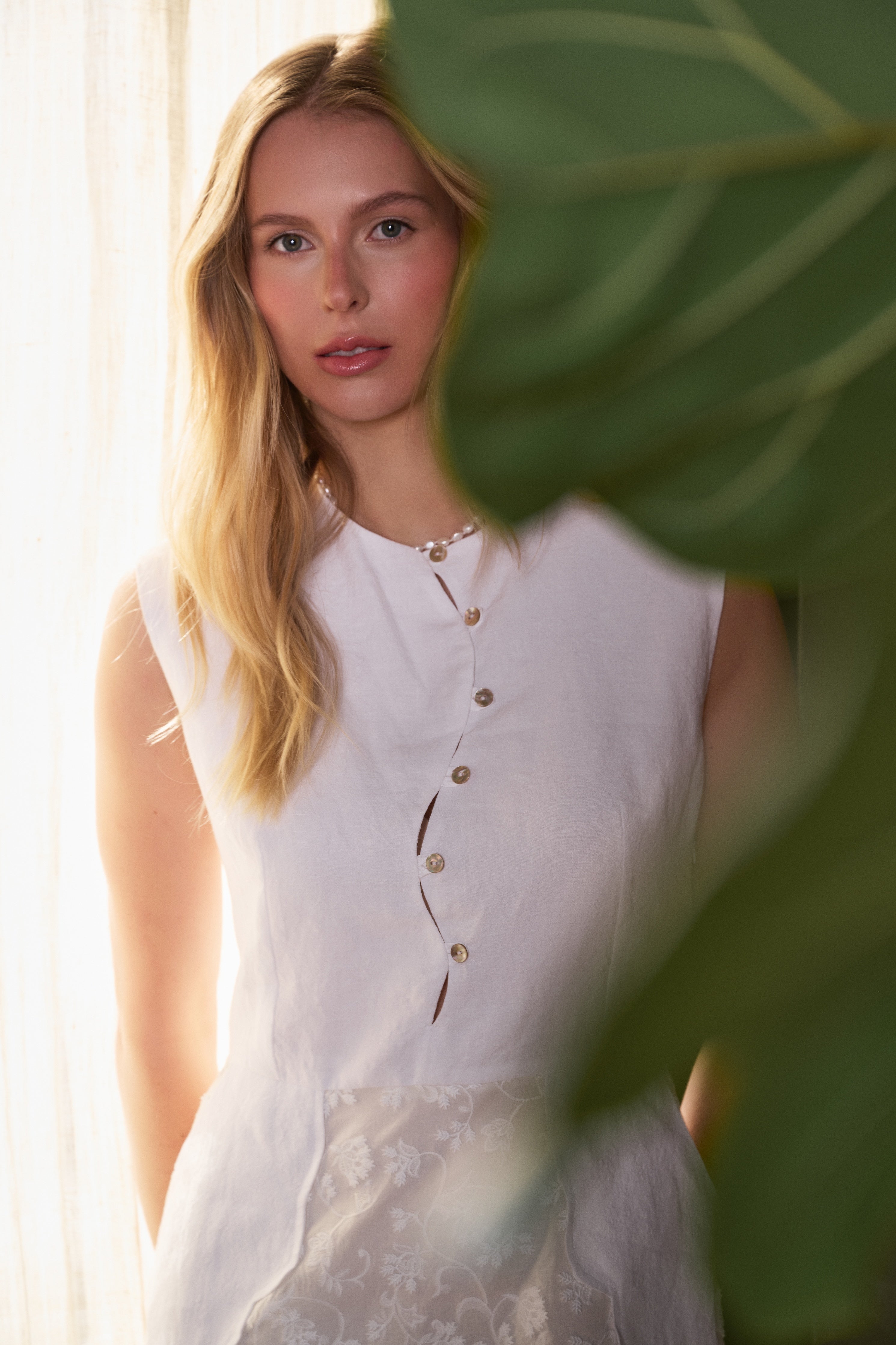 Stellaire Dress - White & Ivory