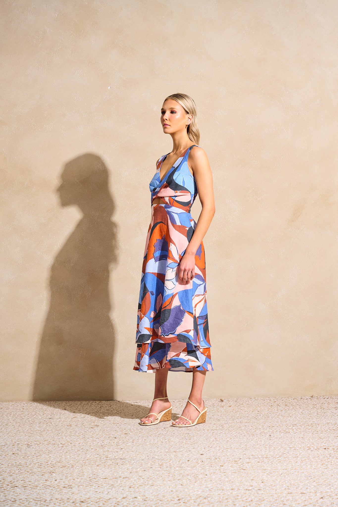 Twisted Basics Dress - Santorini Sunset