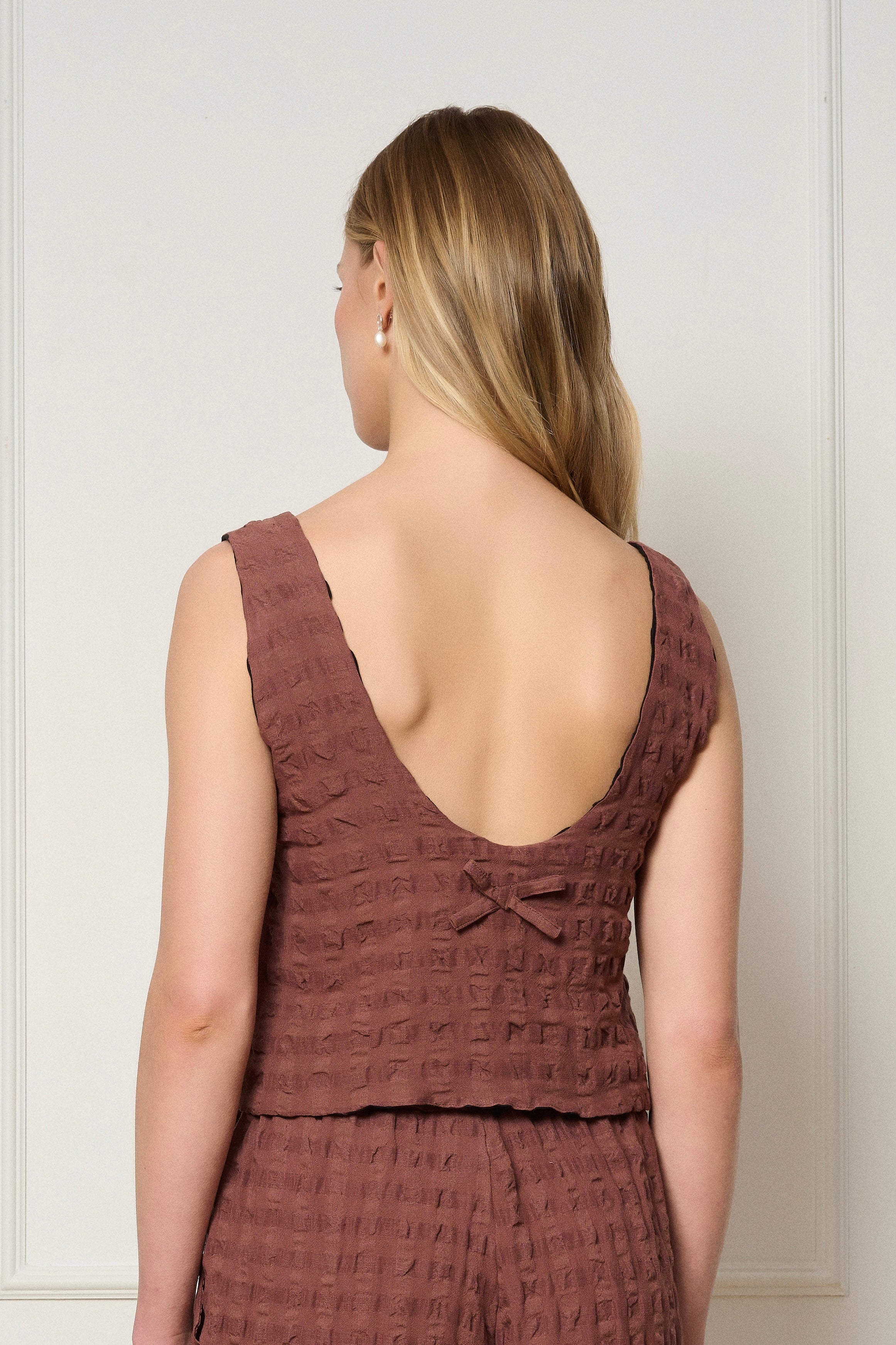 Bohol Reversible Top - Mocha & Black