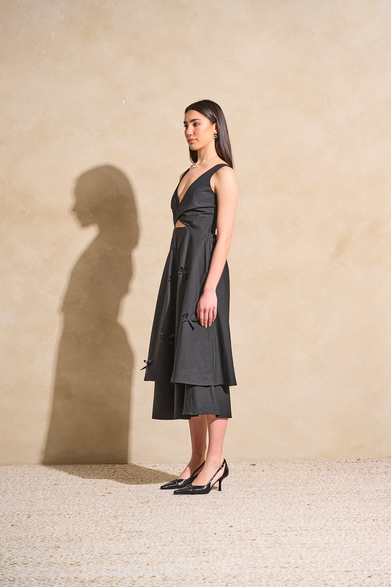(Pre-Order) Twisted Basics Dress - Japanese Twill Black