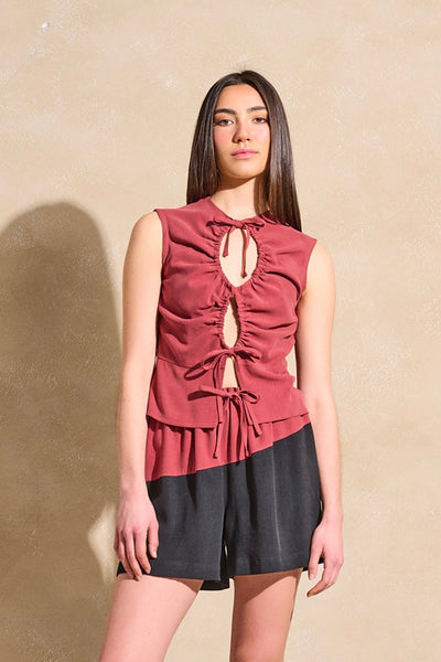 Papillon Top - Terracotta
