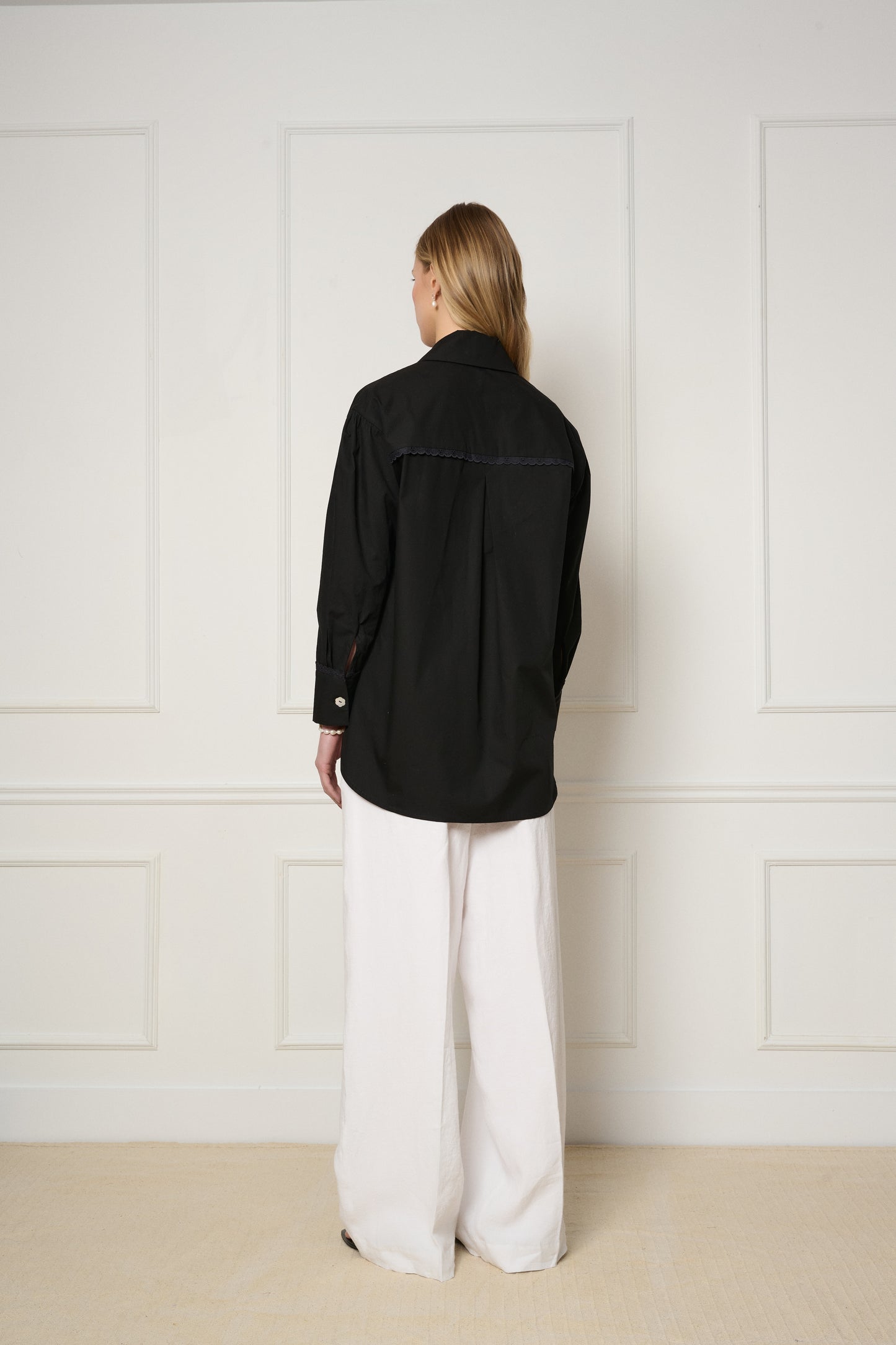 Nuage Shirt - Italian Poplin Black