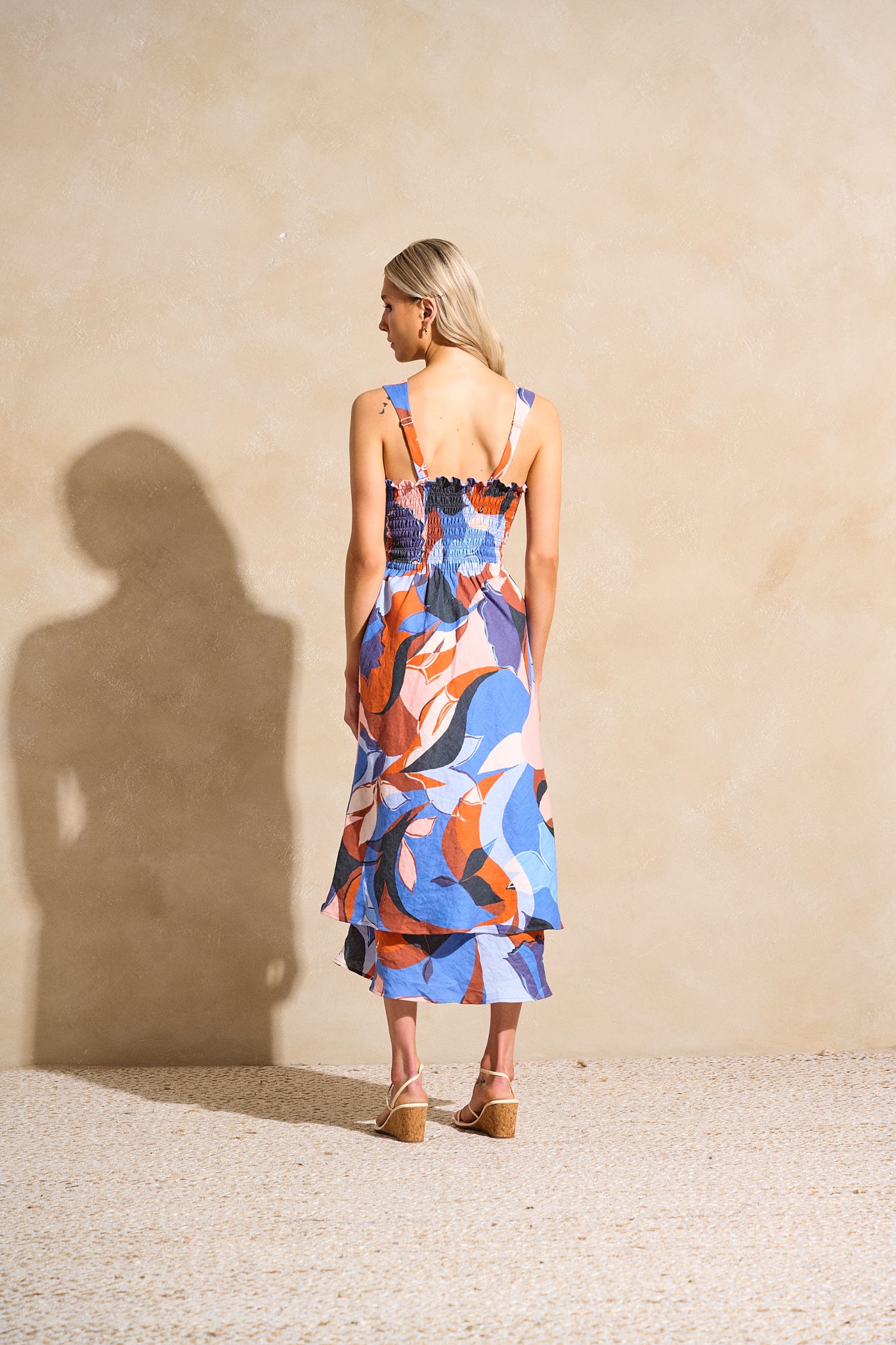 Twisted Basics Dress - Santorini Sunset