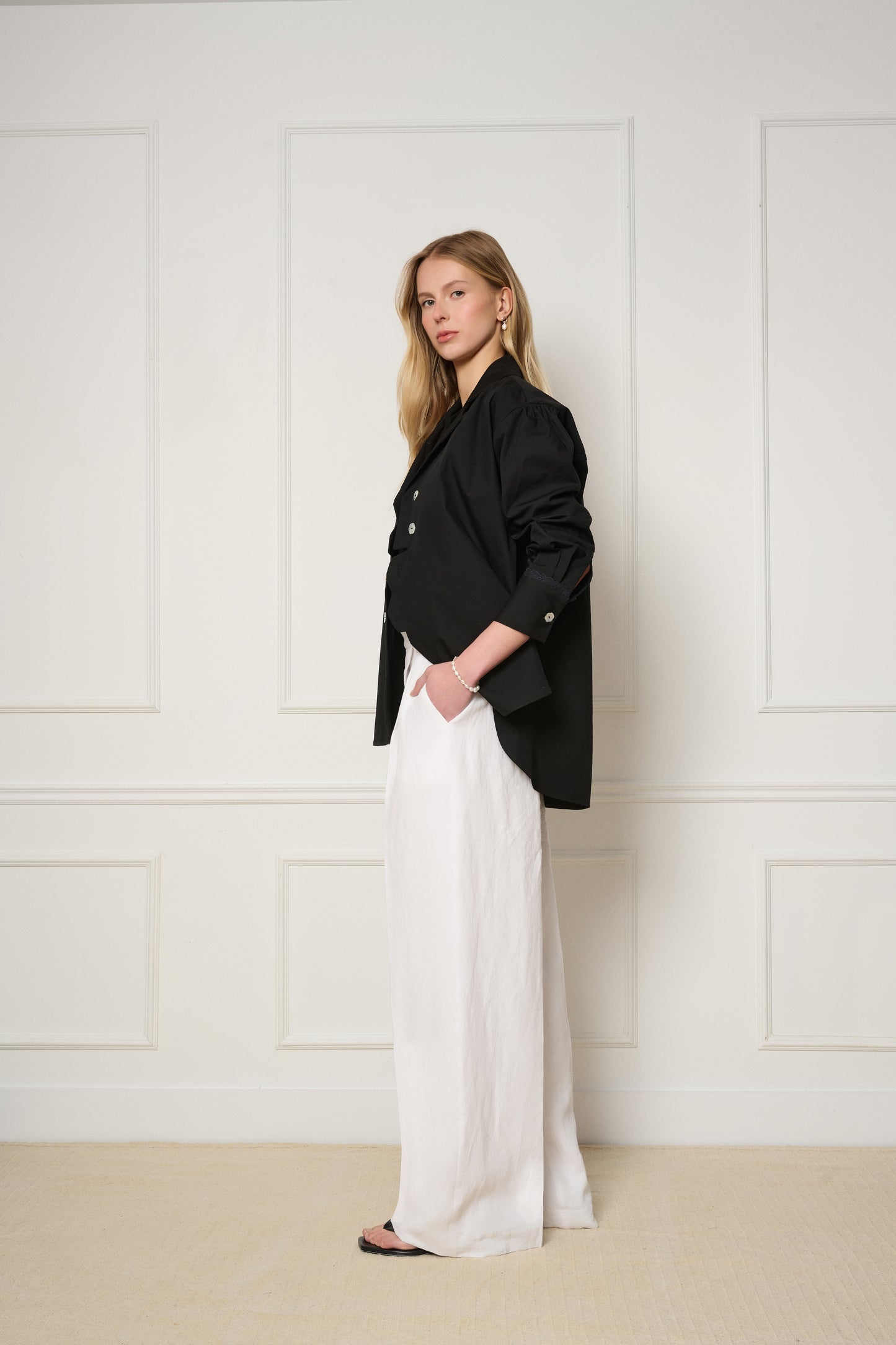 Nuage Shirt - Italian Poplin Black