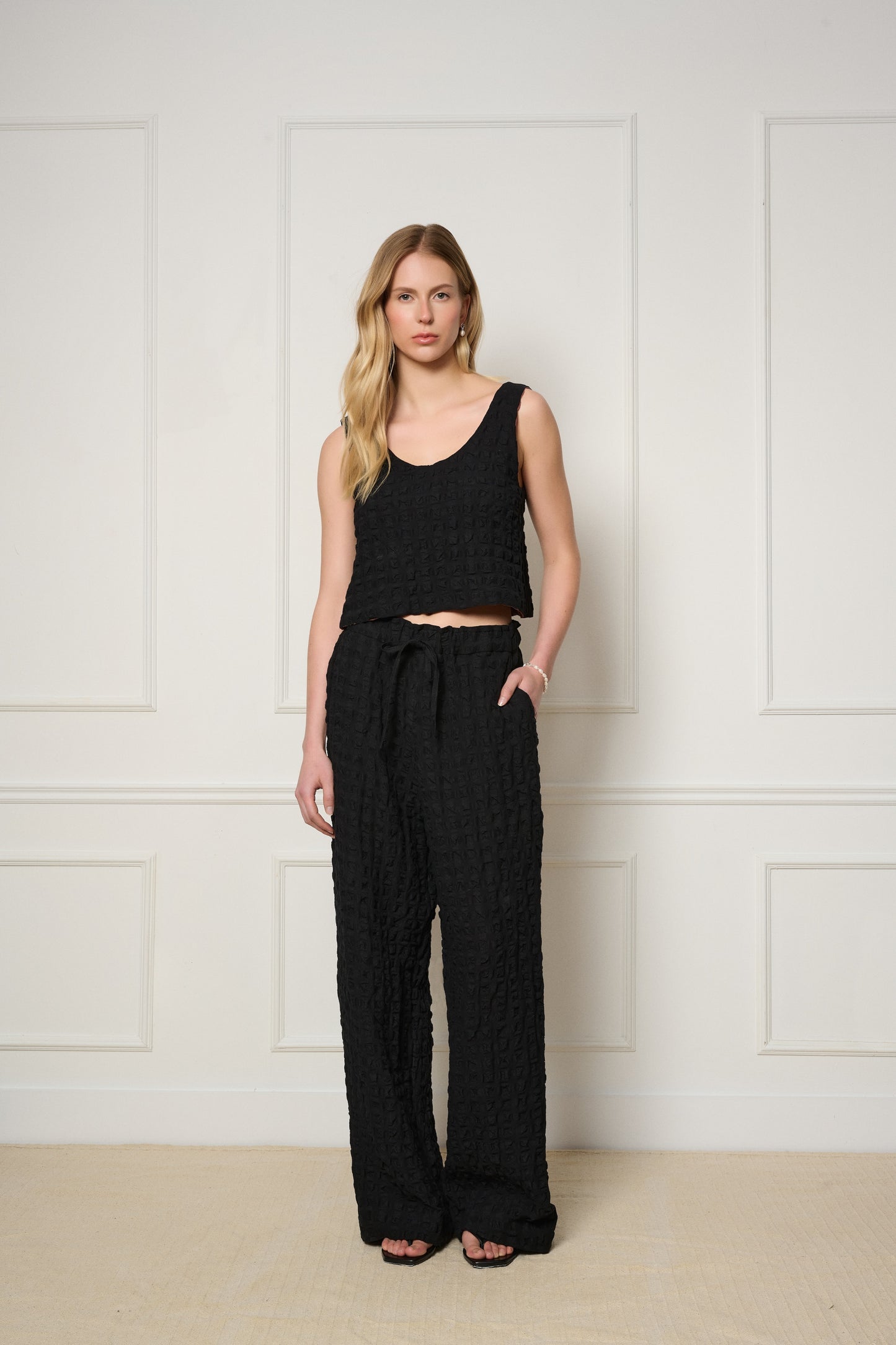 Bohol Reversible Top - Mocha & Black