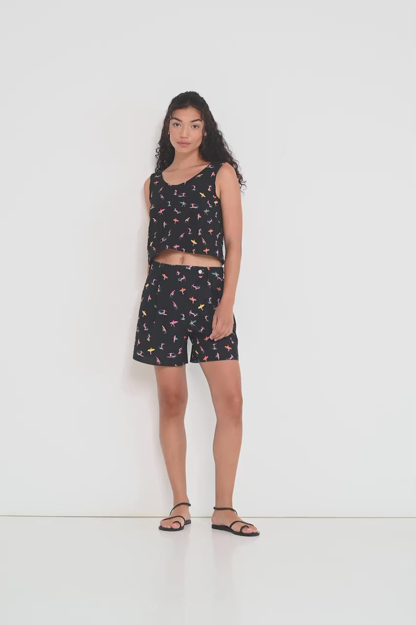 dorsali-reef-shorts-french-seersucker-petit-surfer-black-made-in-canada-video