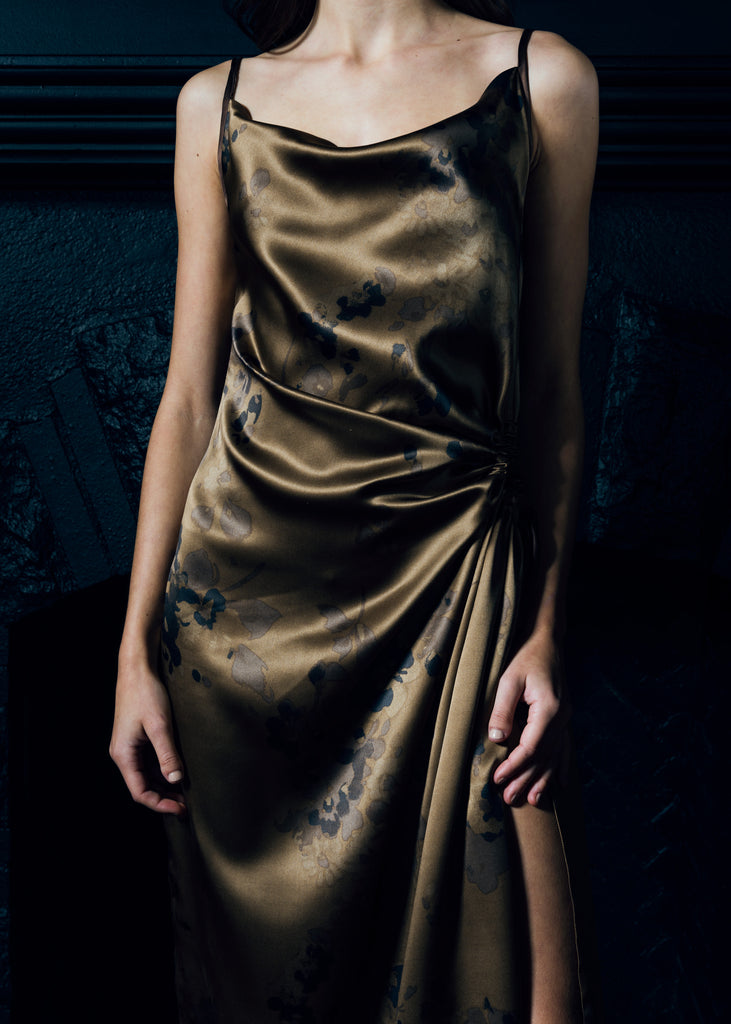 Not Your Average Silk Slip Golden Brown (reversible)