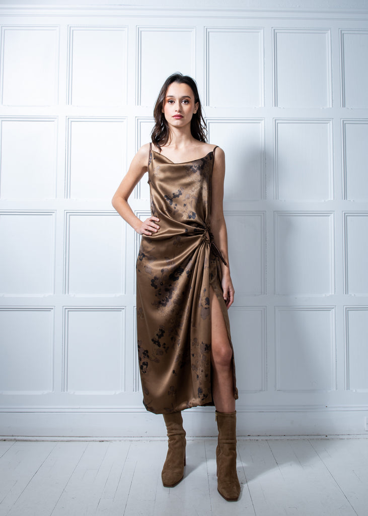 Not Your Average Silk Slip Golden Brown (reversible)