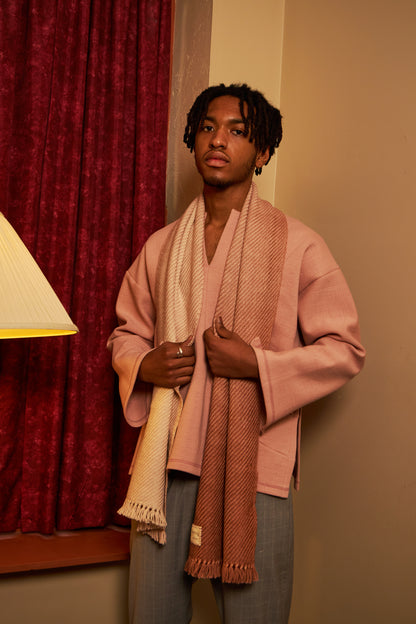 Alpaca & Bamboo Scarf - Rosé